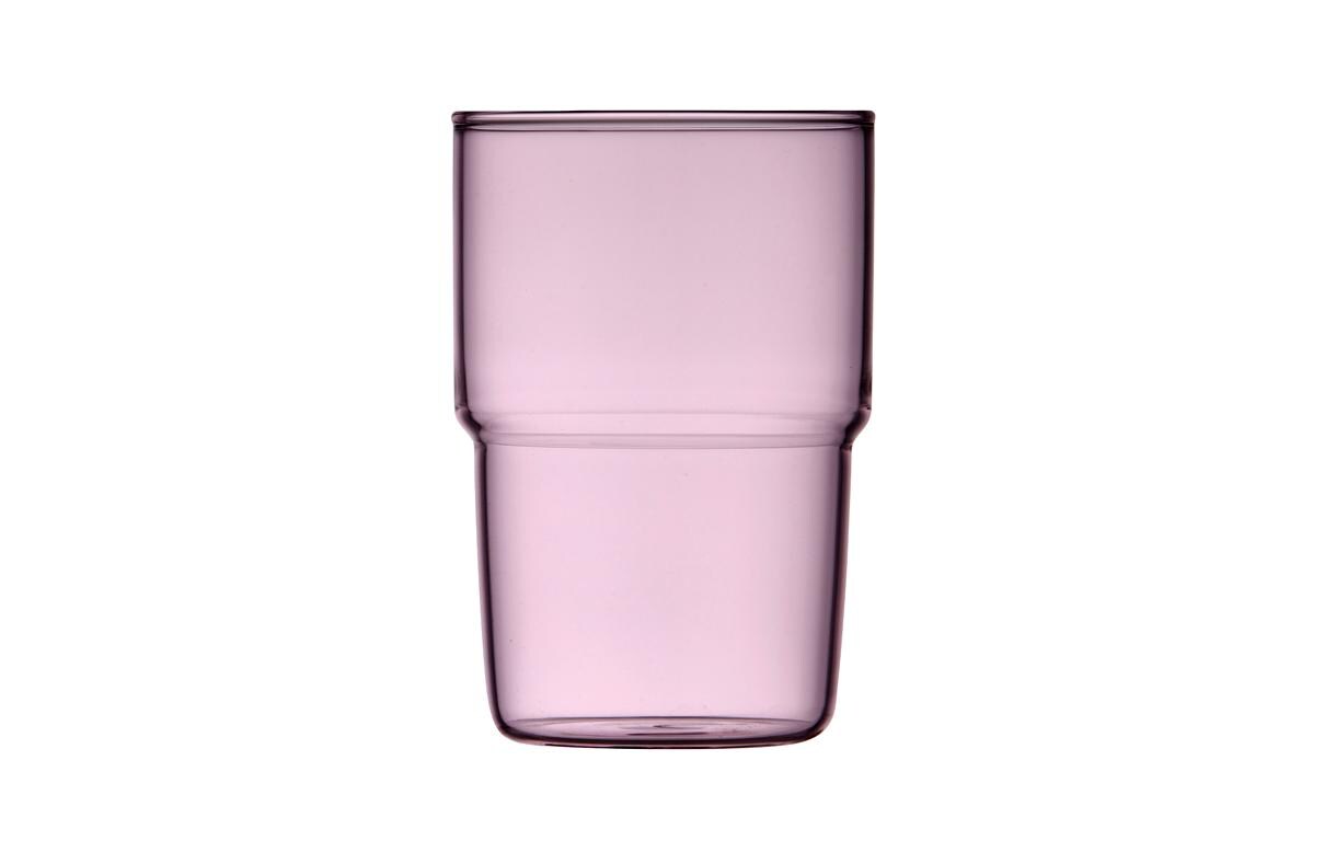 Trinkglas Torino Pink, 2 Stück, 40 clFarbige Gläser für den täglichen Gebrauch