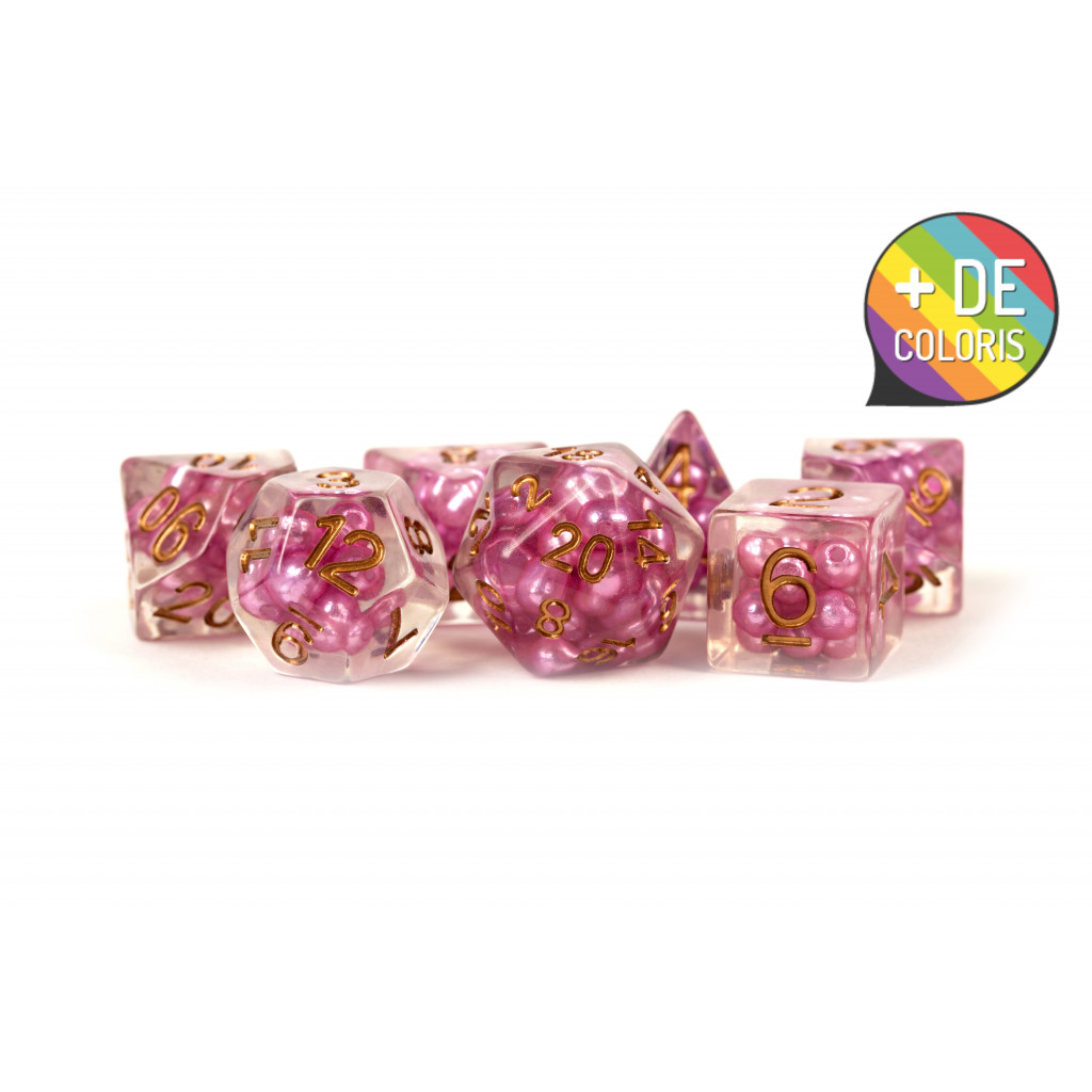 Set de 7 Dés JDR - Pearl