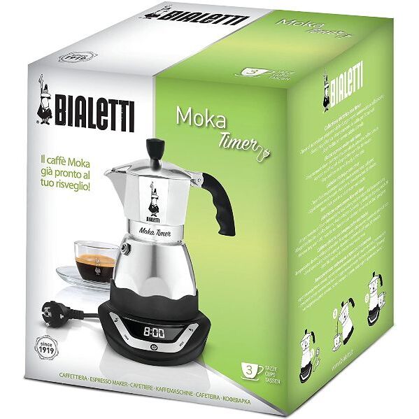 Cafetière italienne électrique 3 tasses - Moka Timer