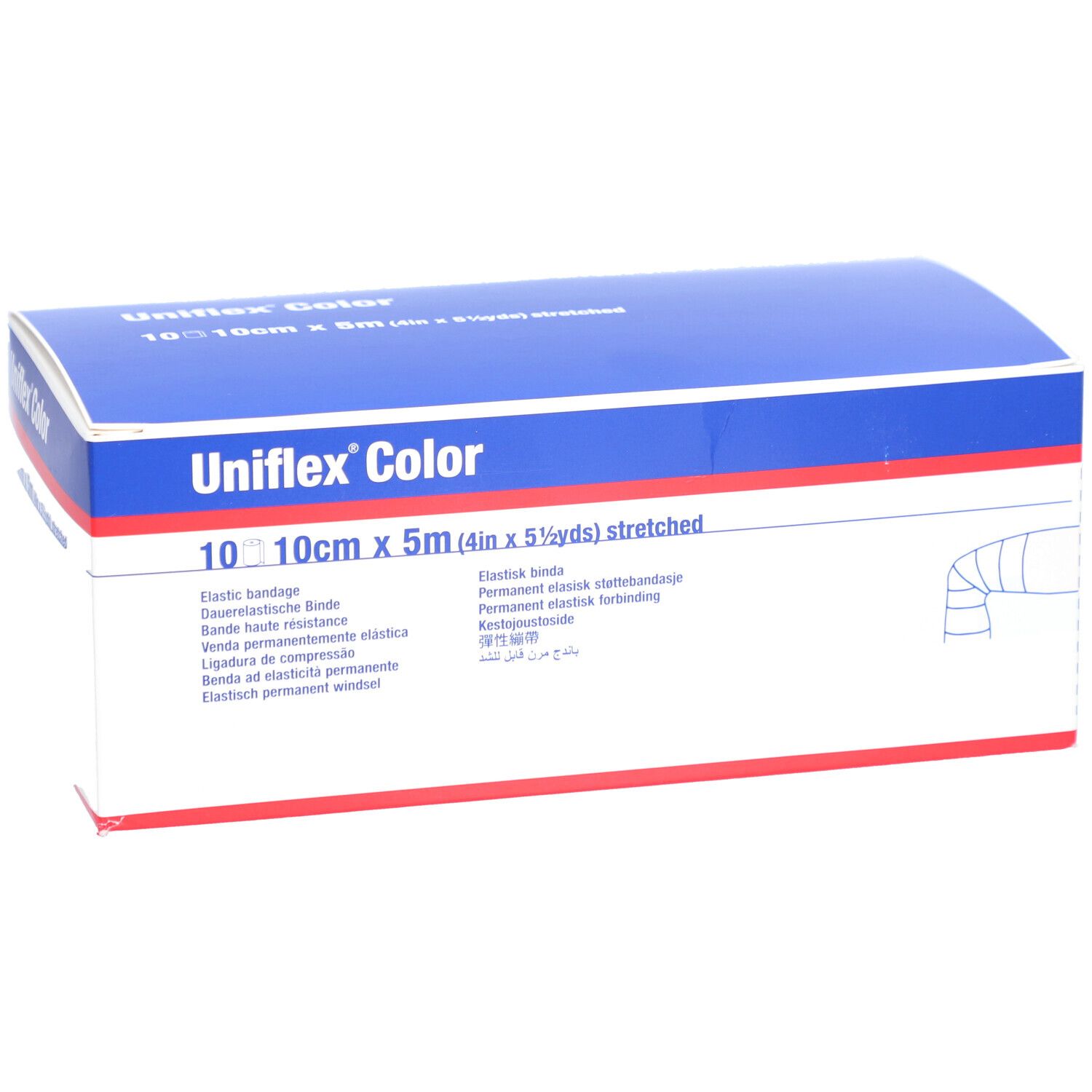 Uniflex Universal Binden 10 cm x 5 m blau