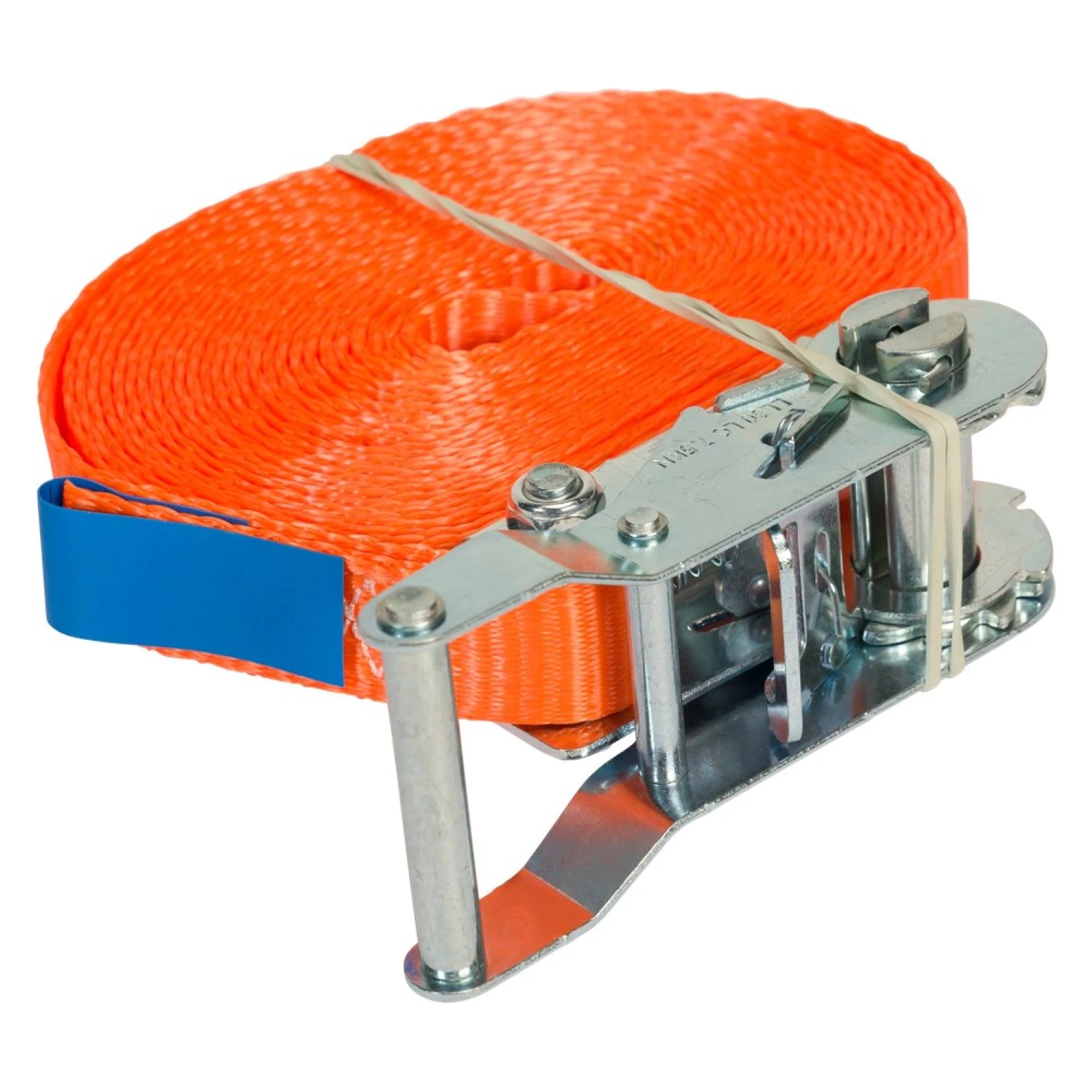 Konvox LAZE1400-3680 Spanband eindloos met ratelgesp - 7m x 25mm - LC1500 - Oranje