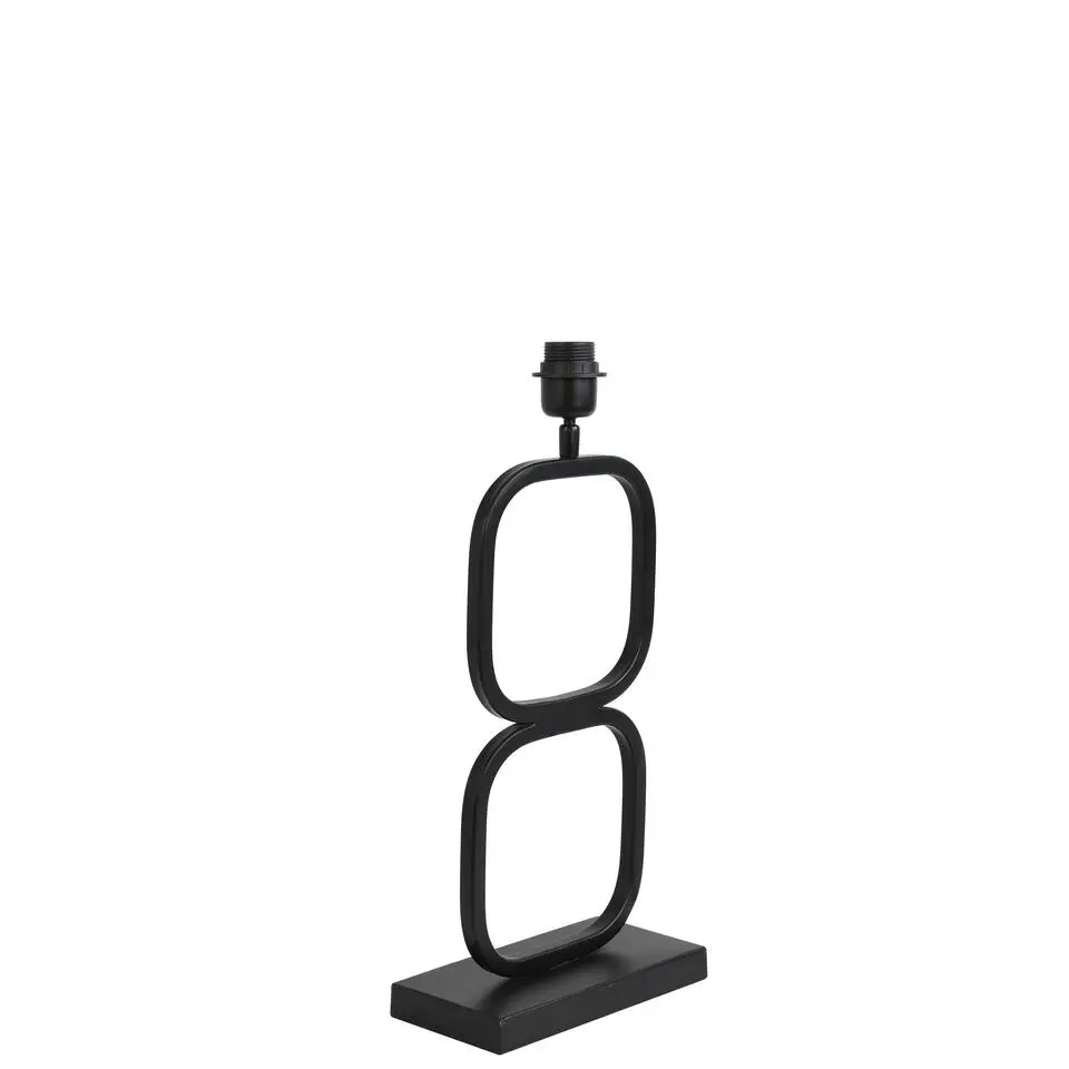 Lampvoet Lutika - Zwart - 23x11,5x46cm
