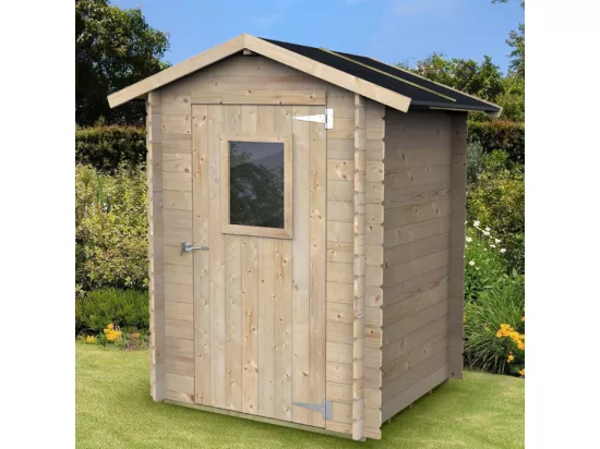 Abri de jardin en bois pour outils porte-fenêtre Cabanon VistaCabin