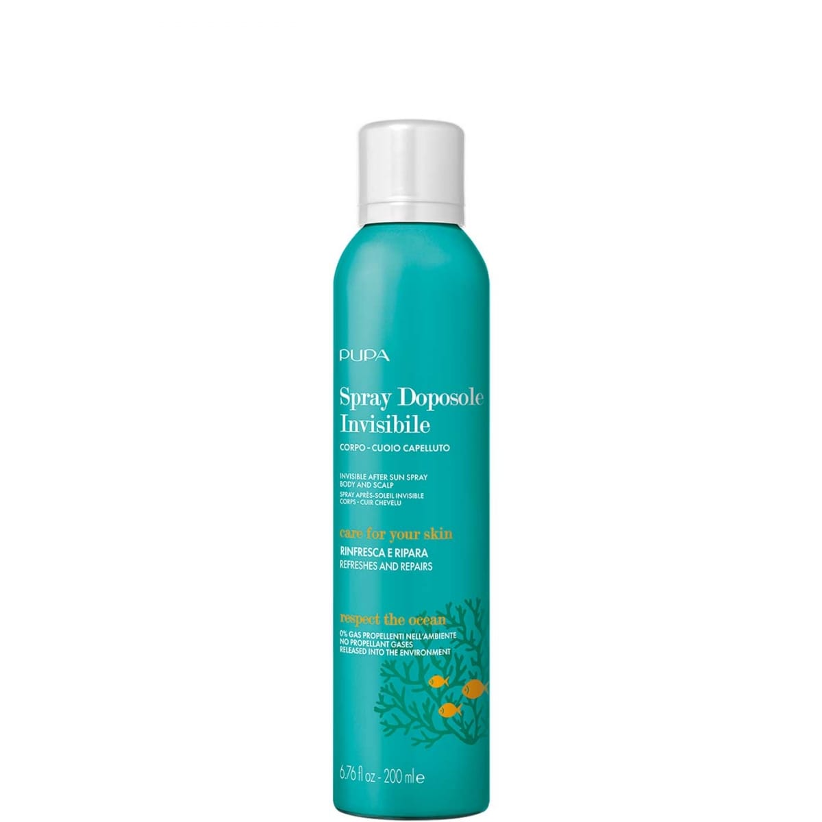 Pupa Spray Après-Soleil Invisible pour le Corps et Cuir Chevelu Hydratant &  Apaisant