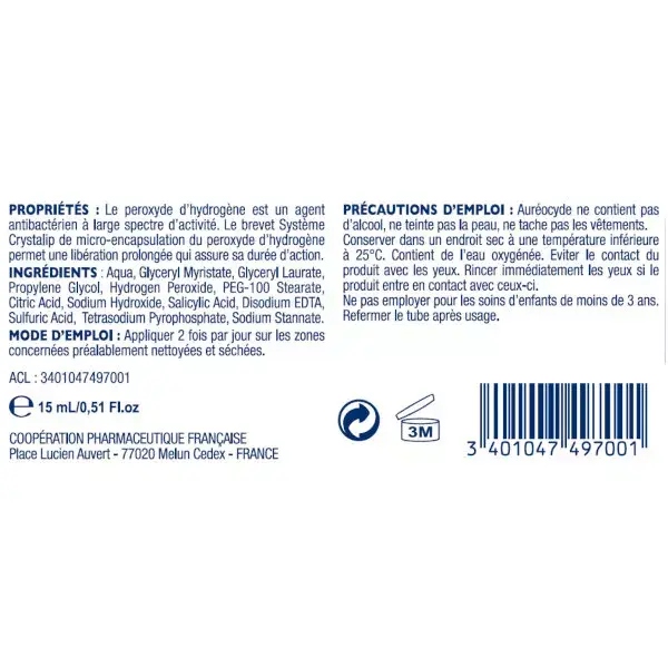 Creme Higienizante Auréocyde 15g
