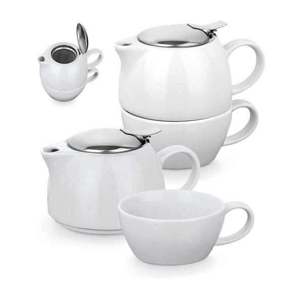 hi!dea 93805 - Set à thé 2 en 1 en porcelaine