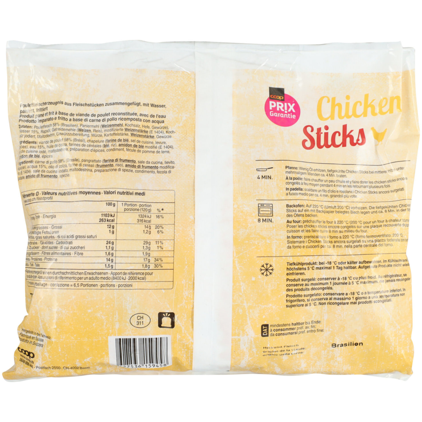 Prix Garantie Chicken Sticks