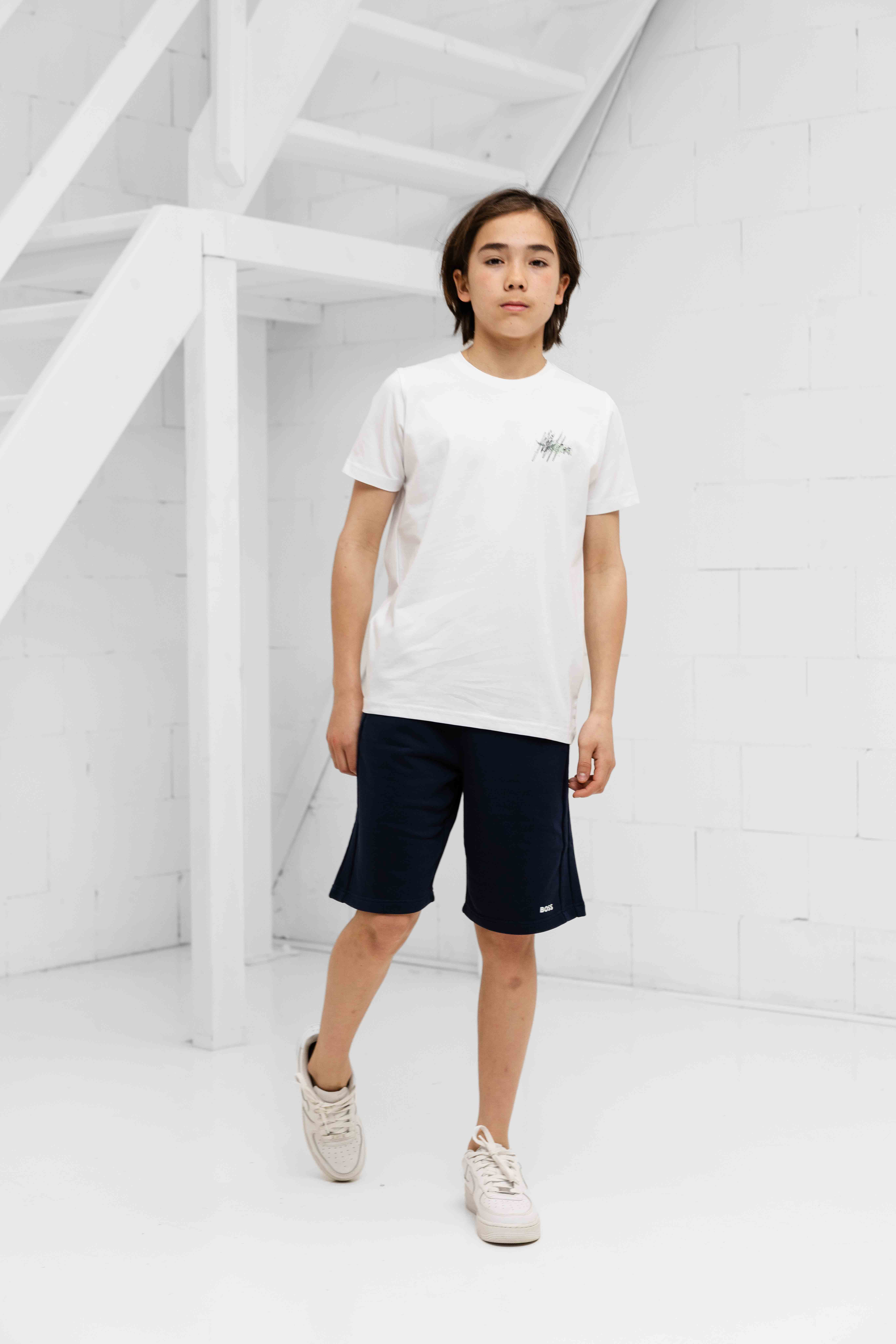 Hugo Boss Logo Korte Broek Kids Donkerblauw