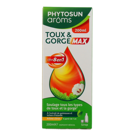 Phytosun Sirop Toux & Gorge Max - Adulte et enfant dès 1 an