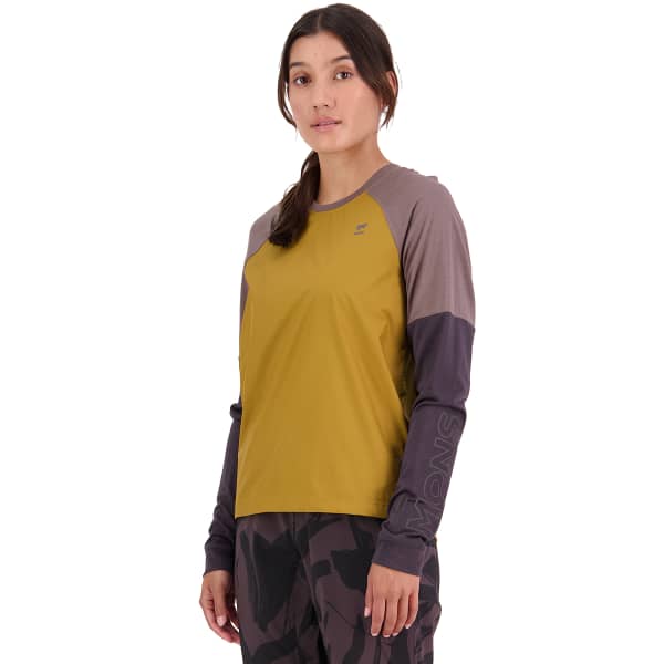 T-shirt thermique MONS ROYALE TARN MERINO SHIFT WIND JERSEY W CUMIN DUST