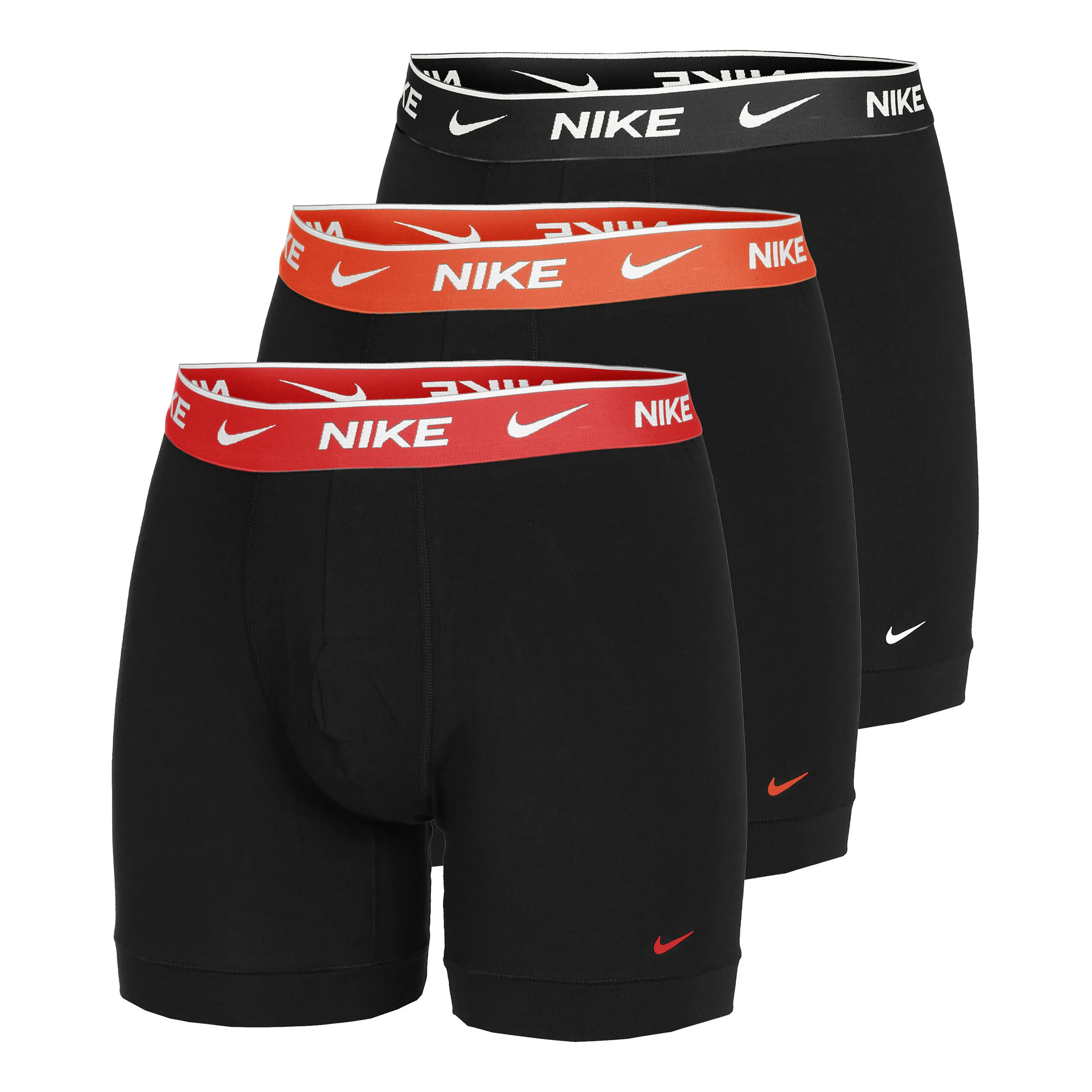 Nike Everyday Cotton Stretch Boxer Brief Caleçon Pack De 3 Hommes - Multicouleur