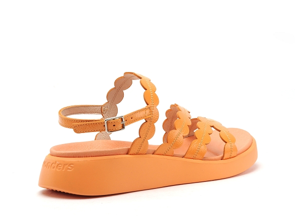 Wonders nu pieds plats femme c6531 lack orange