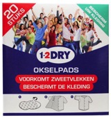 1-2dry Okselpads medium wit (20 stuks)