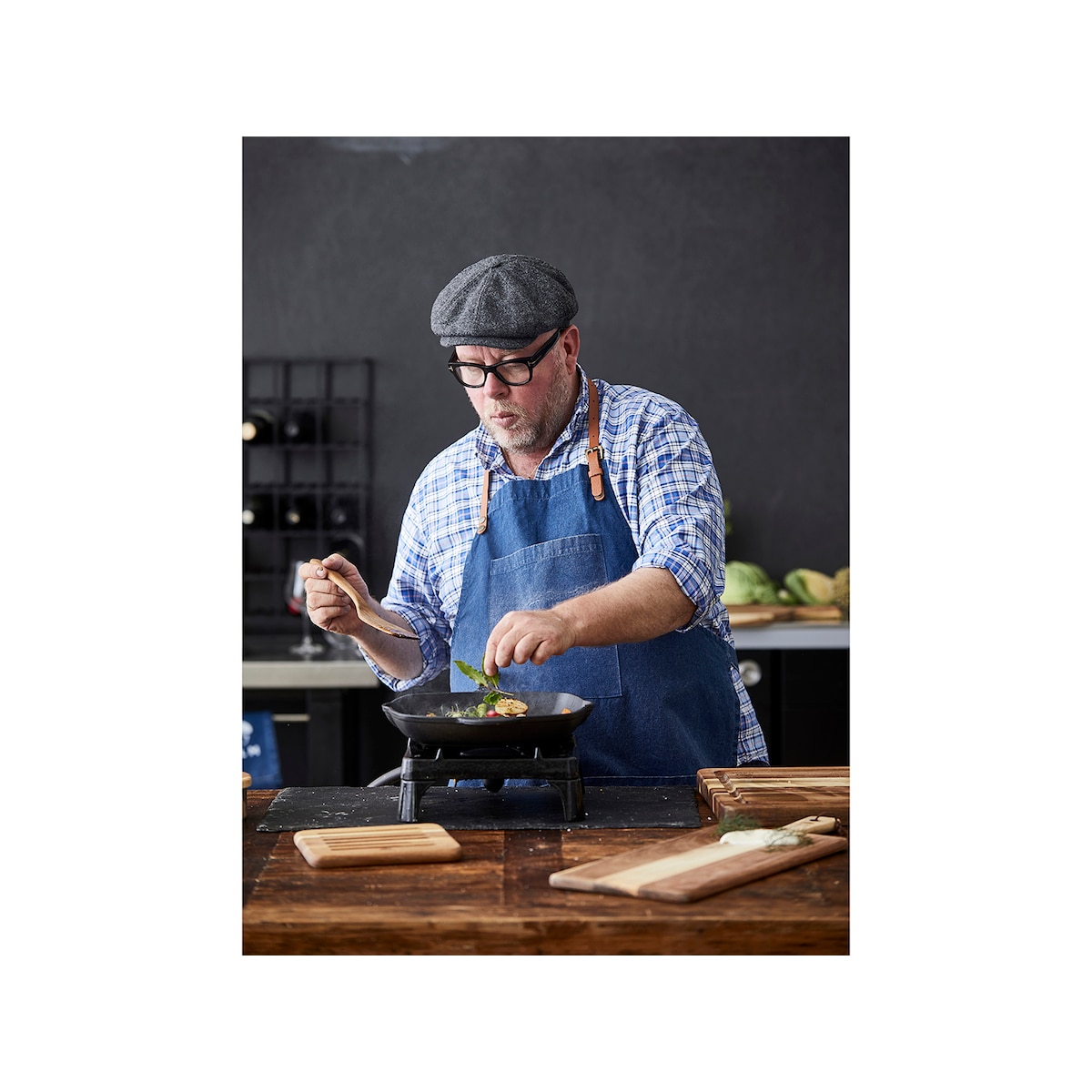 HOLM Griddle pan 28 x 28 x 4,6 cm Black
