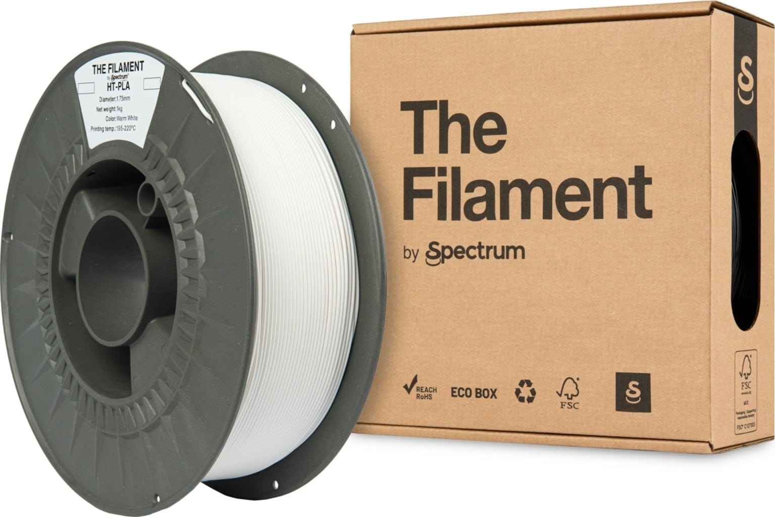 The Filament  HT-PLA Warm White, 1,75 mm / 1000 g    Hitzebeständiges PLA Filament in Warm White