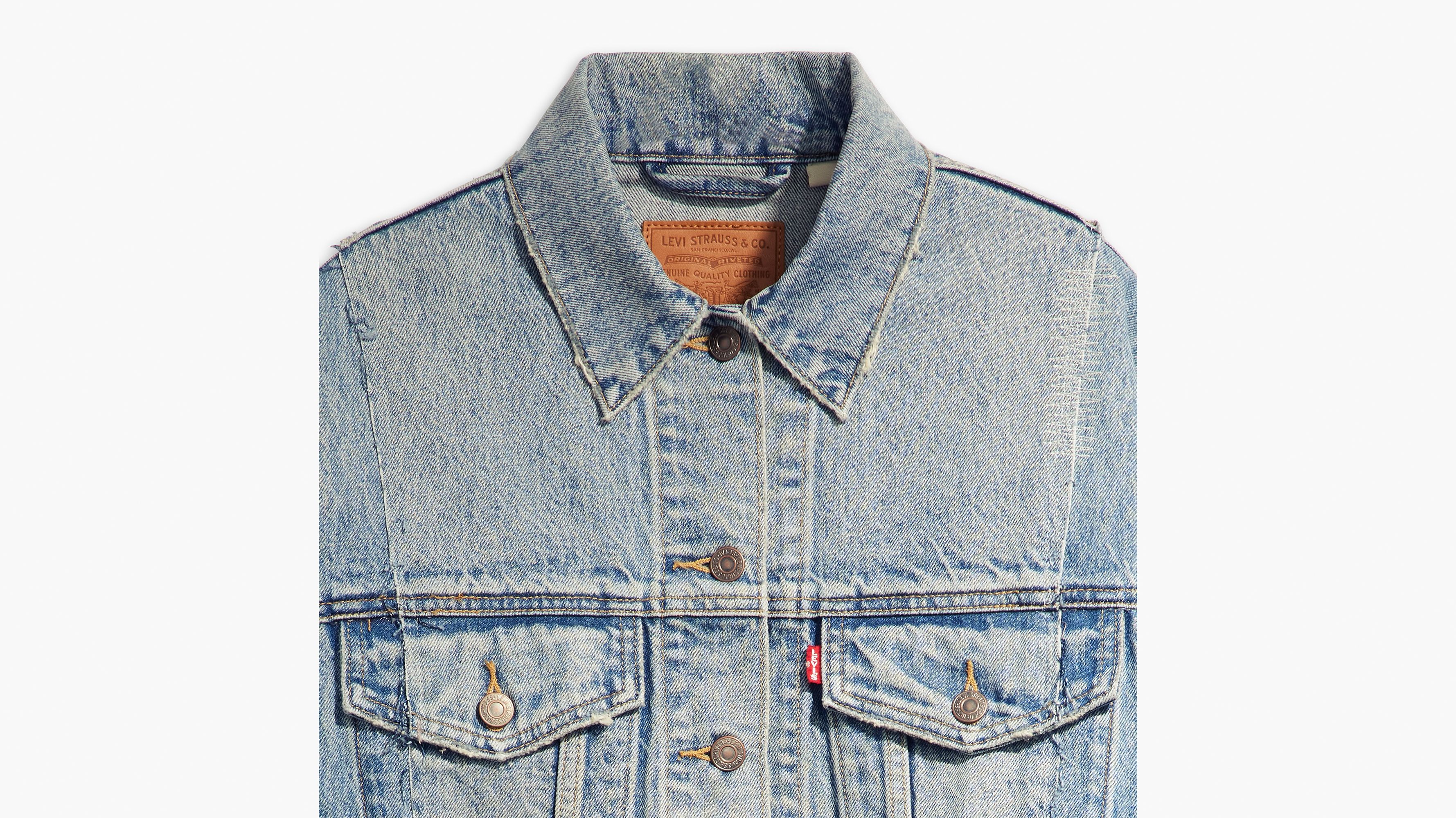 Veste Trucker ’90 doublée - Mega Vibe Trucker - Bleu