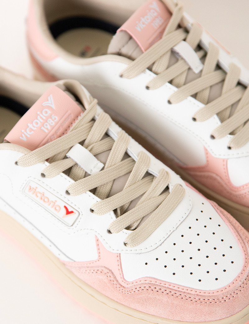VICTORIA BASKETS FEMME C80 BLOCK COLORS ROSA