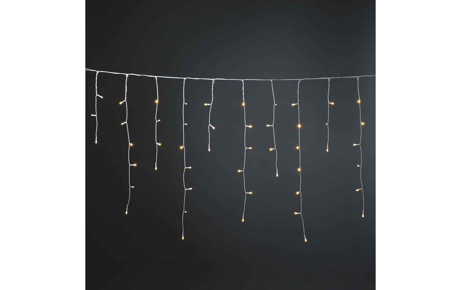 LED-Lichtervorhang Eisregen, 10 Meter, 400 LEDLichtervorhang 10 Meter