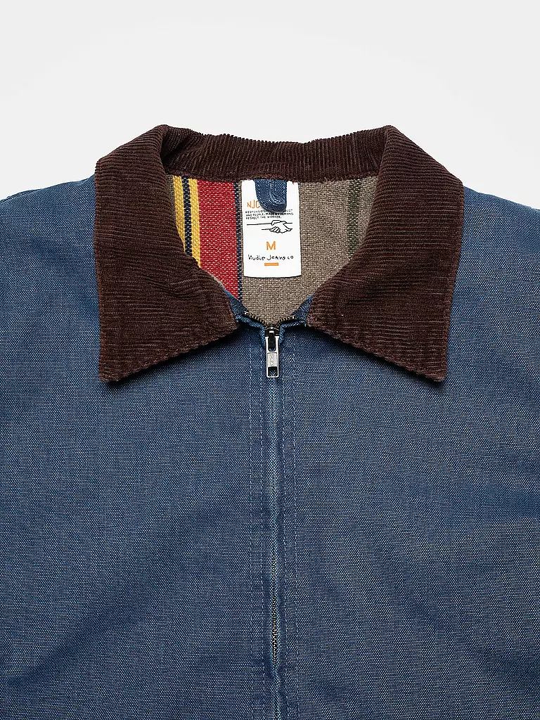 NUDIE JEANS Blouson BLAKE blau