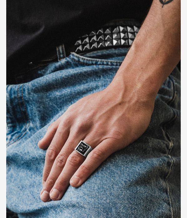 Wasted Paris Creep Ring (silver black)