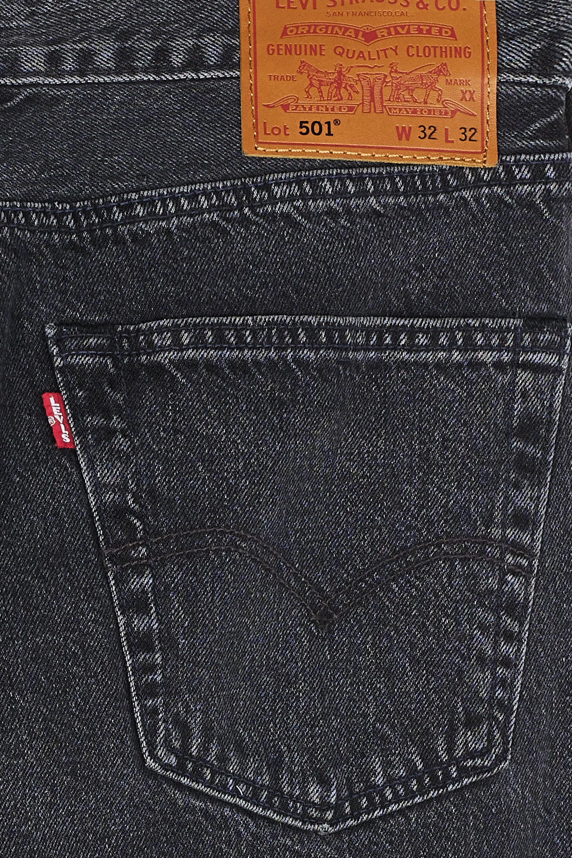 LEVI'S jean droit 501 Noir