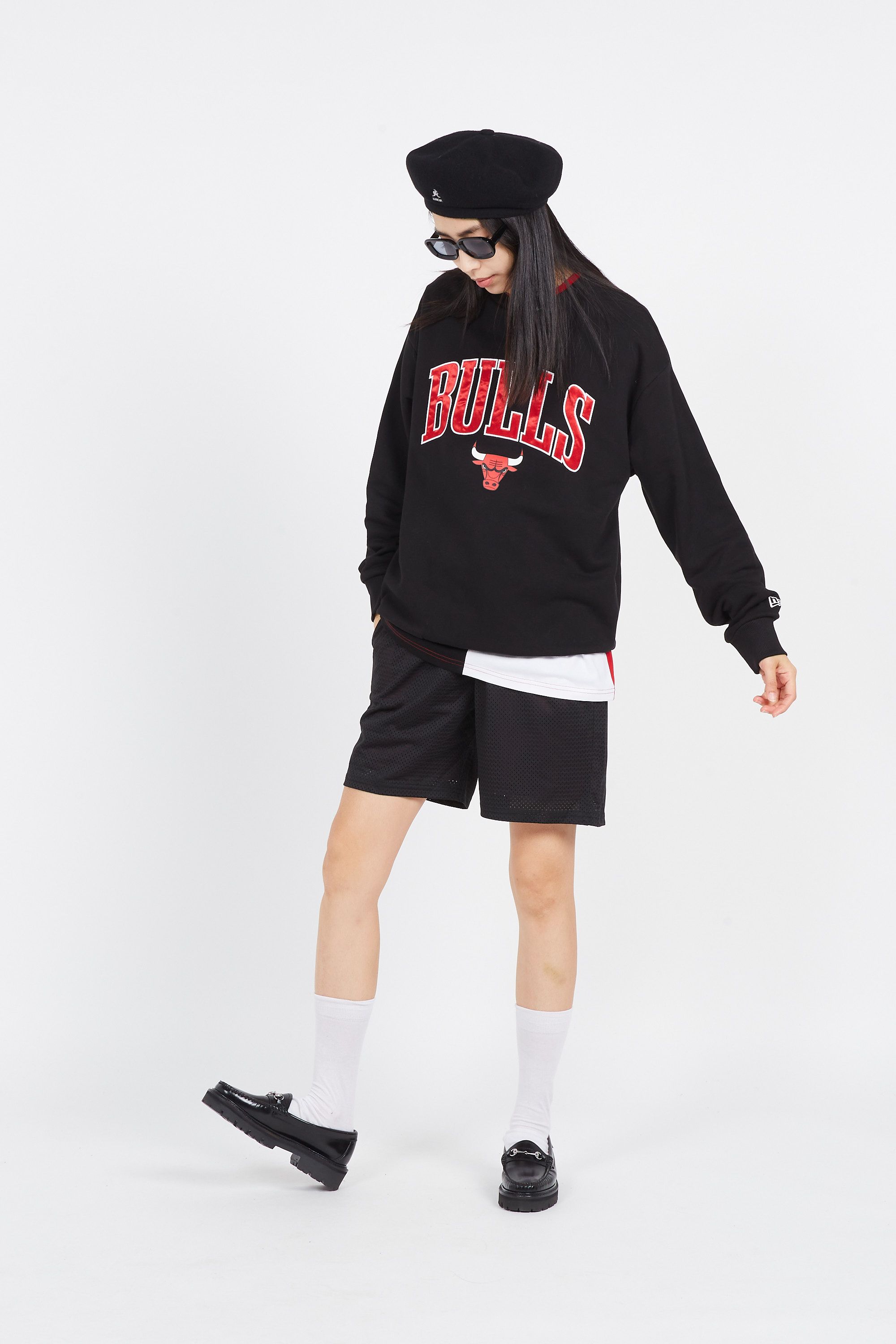 NEW ERA Sweatshirt BA APPLIQUE CREW Noir