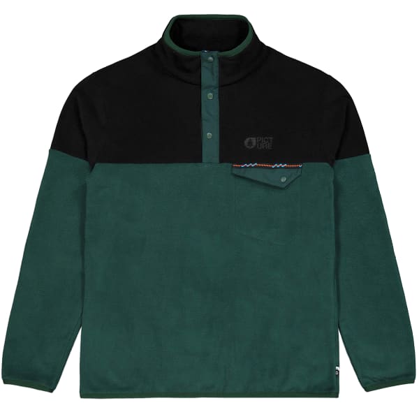 Sweat polaire PICTURE ARCCA 1/4 FLEECE PONDEROSA PINE BLACK