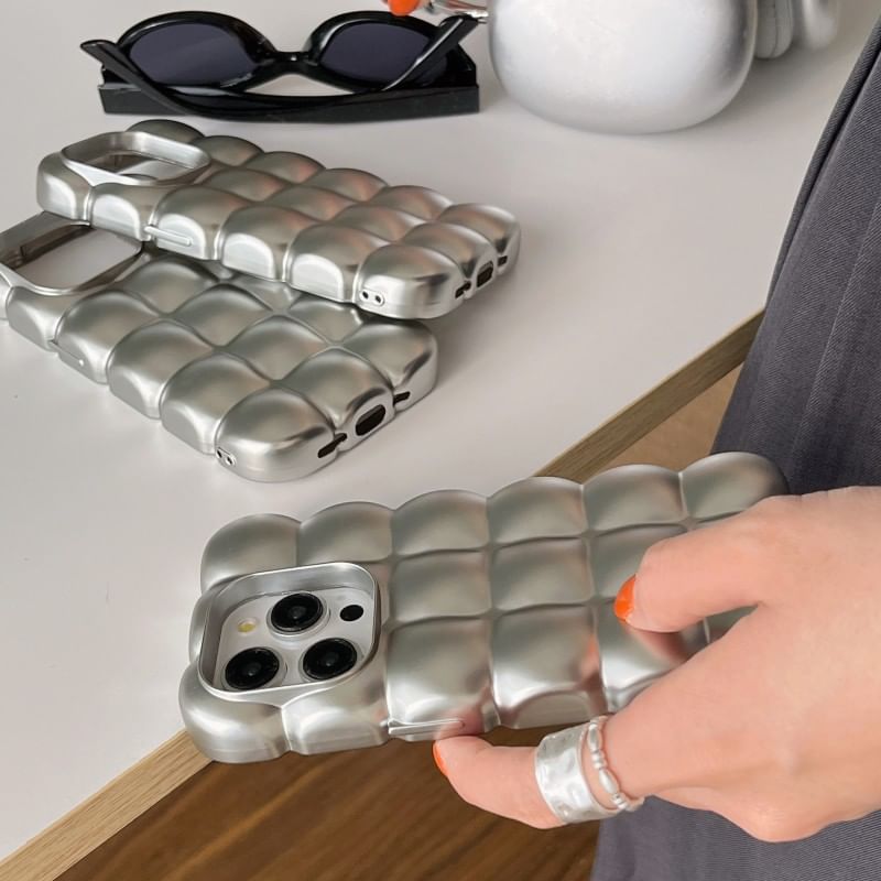 Elliure - Gestructureerde telefoonhoes / Smiley vingerhouder / Set - iPhone 15 Pro Max / 15 Pro / 15 Plus / 15 / 14 Pro Max / 14 Pro / 14 Plus / 14 / 13 Pro Max / 13 Pro / 13 / 13 mini / 12 Pro Max / 12 Pro / 12 / 12 mini / 11 Pro Max / 11 Pro / 11