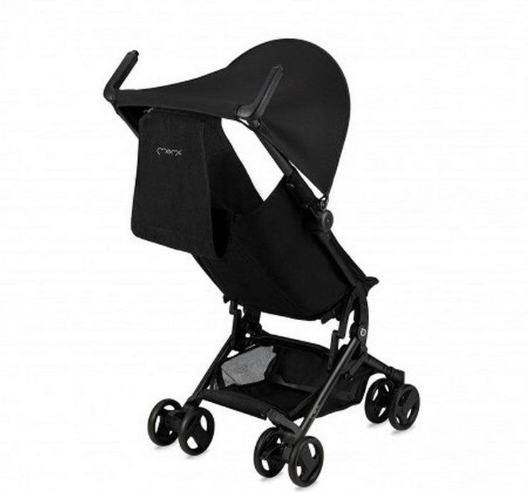Momi Grace Black Compacte Buggy - Lichtgewicht en Opvouwbaar - Inclusief Rugzak
