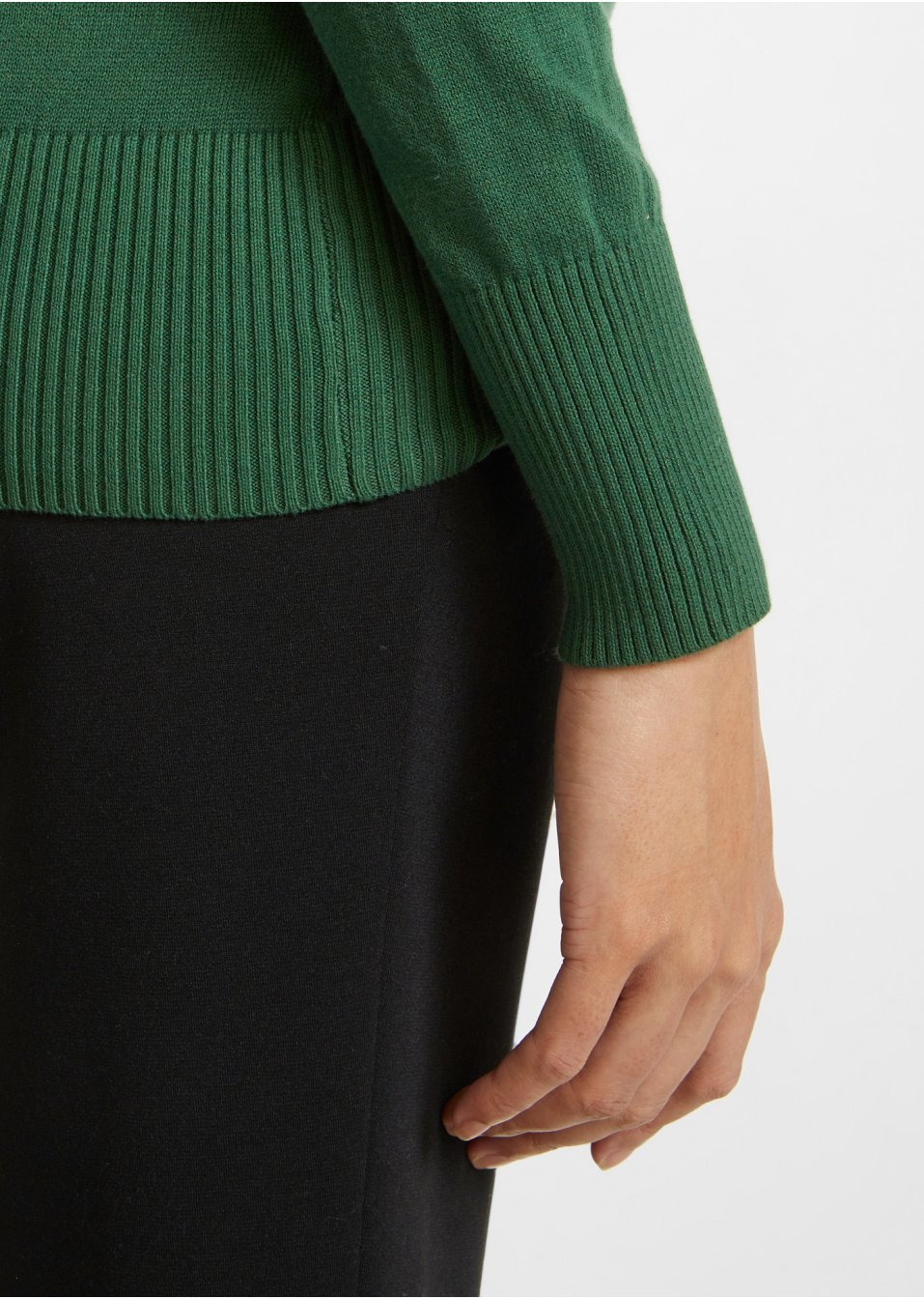 Pull col en V en fine maille
