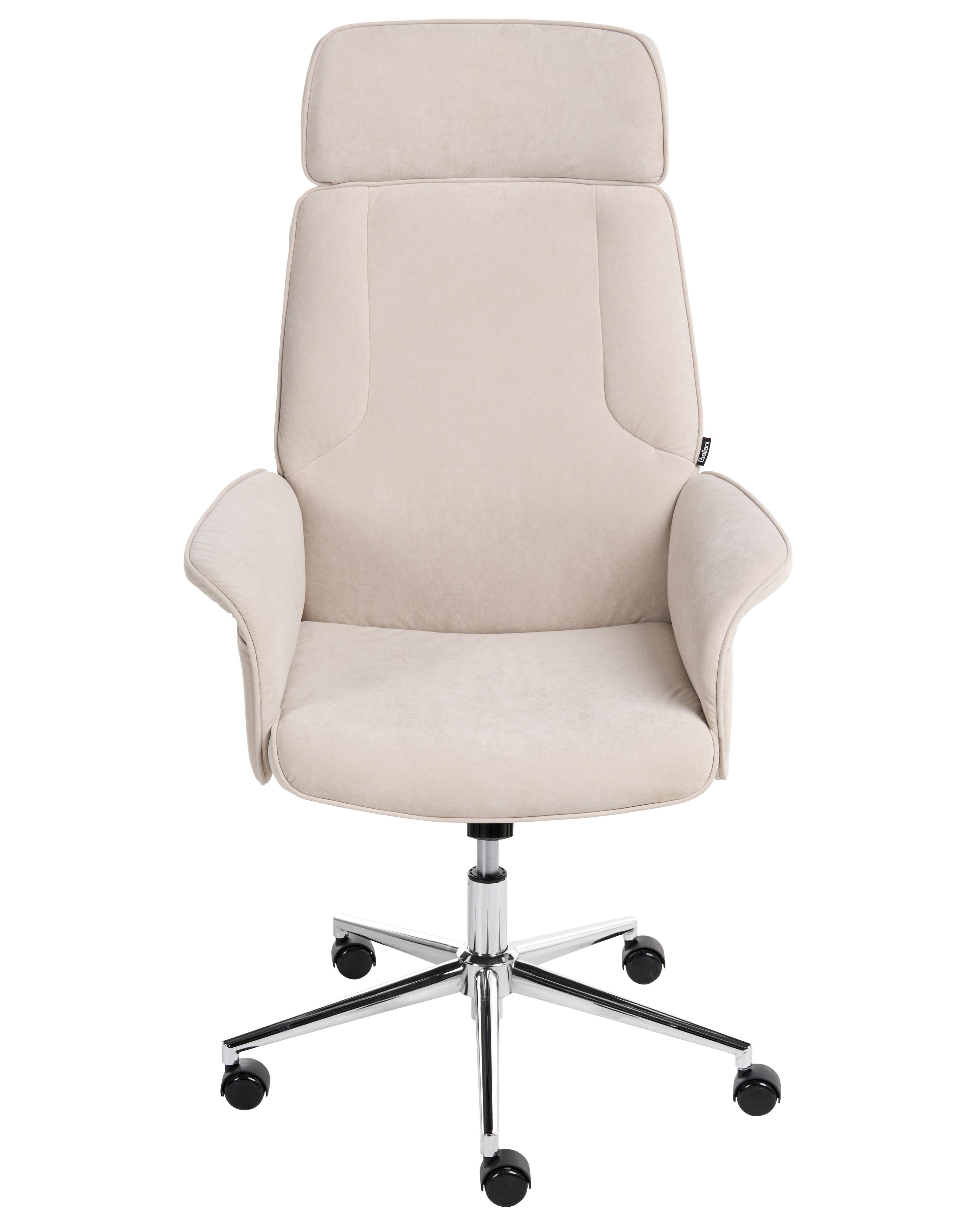 Bureaustoel PILOT Fluweel Lichtbeige