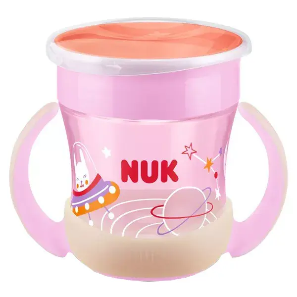 Copo de Treinamento Nuk Mini Magic Cup 360 +6 meses Rosa 160ml