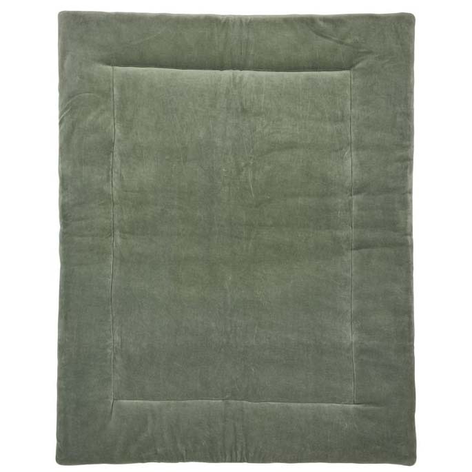 Meyco boxkleed Knit basic met velvet groen