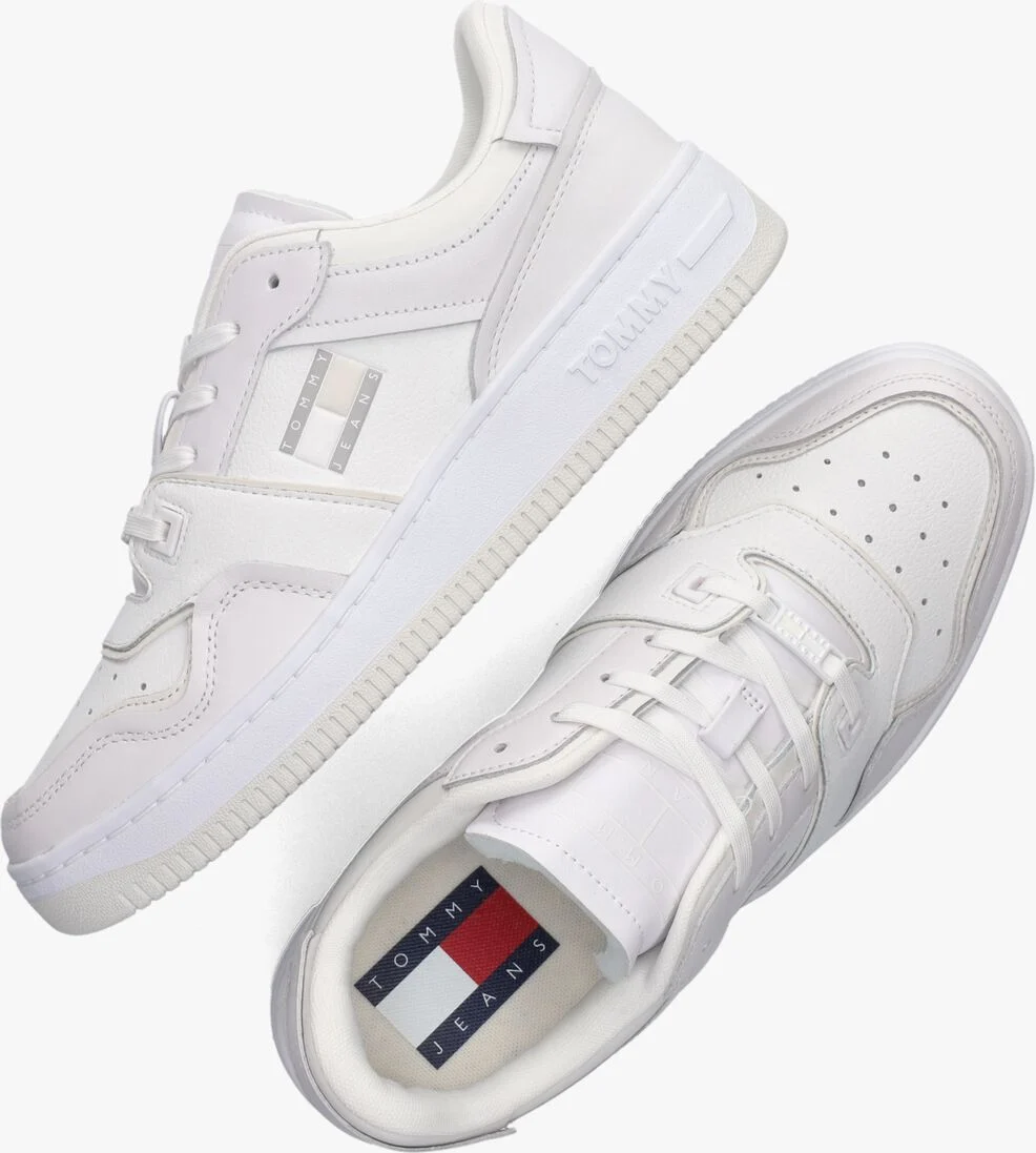 TOMMY JEANS witte tommy jeans lage sneakers tommy jeans basket cupsole