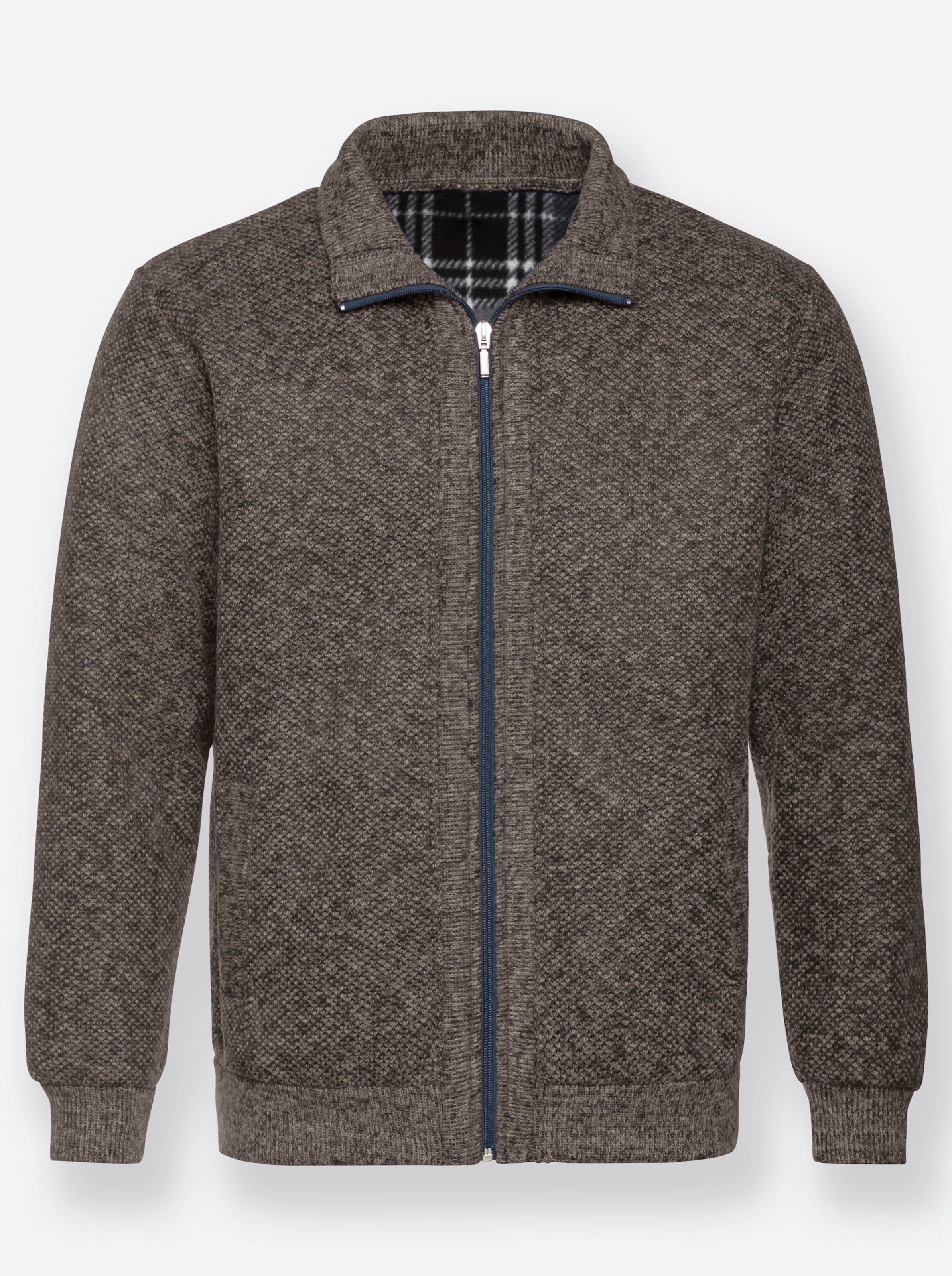 Marco Donati Strickjacke in braun-meliert