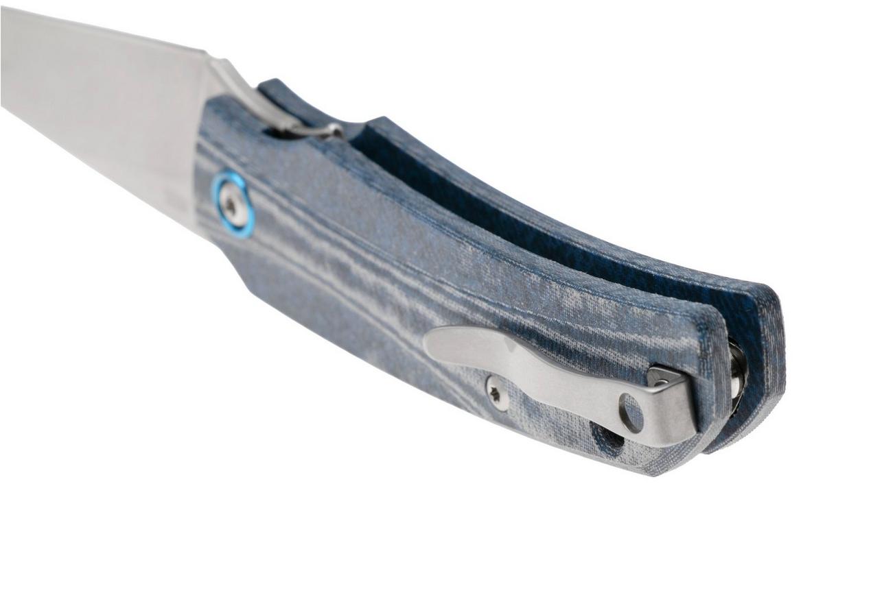 MKM Ice MK IC-DC Stonewashed Magnacut, Demim Micarta, zakmes, Tommaso Rumici en Denis Simonutti design