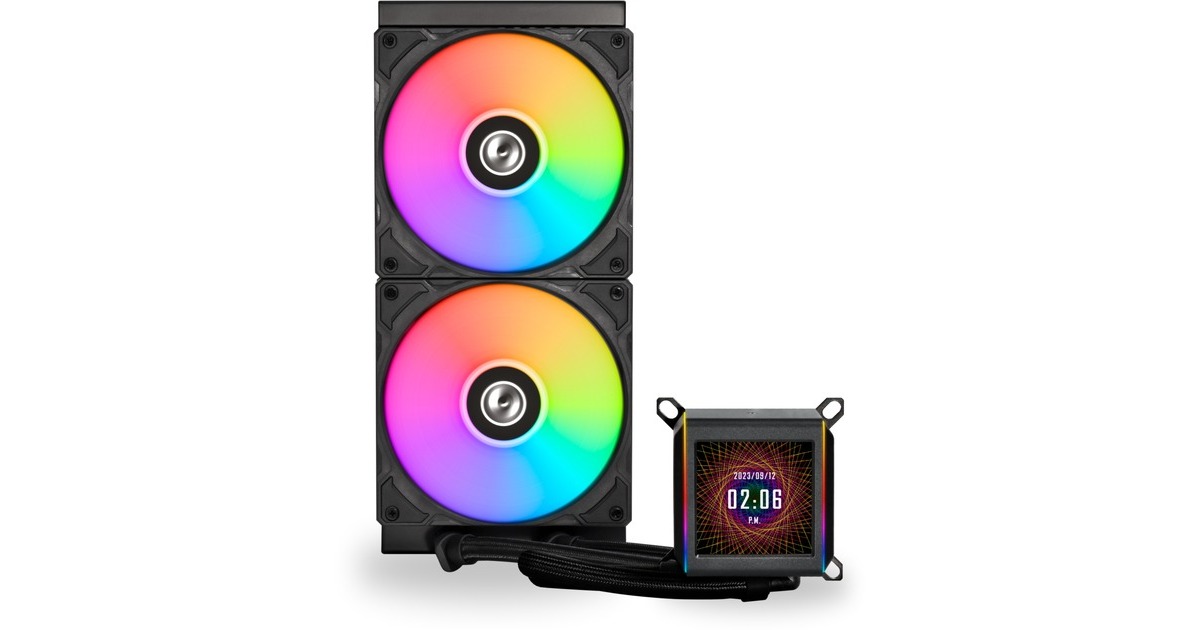 Lian LiGalahad II LCD 280 waterkoeling  (Zwart, 4-pins PWM fan-connector)