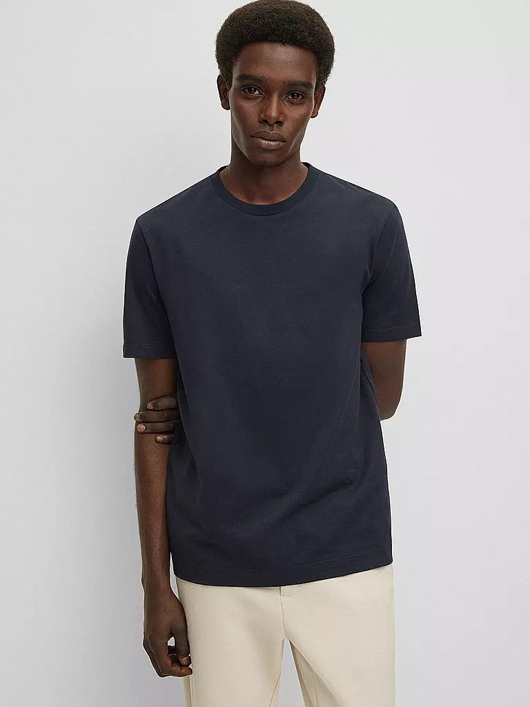 BOSS T-Shirt Regular Fit THOMPSON blau