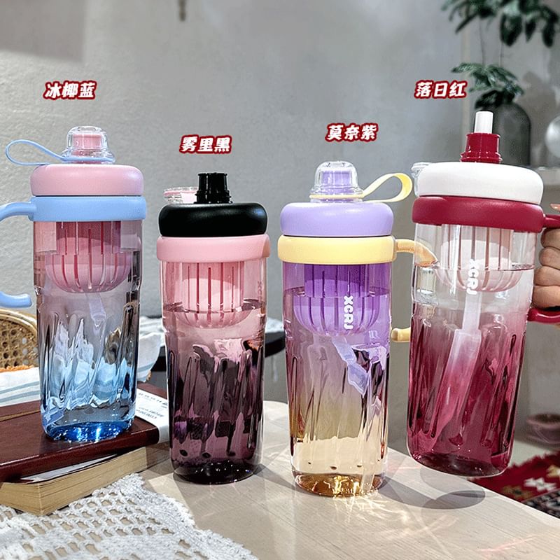 PureSnow - Gradient Plastic Thee-infuser Drinkfles