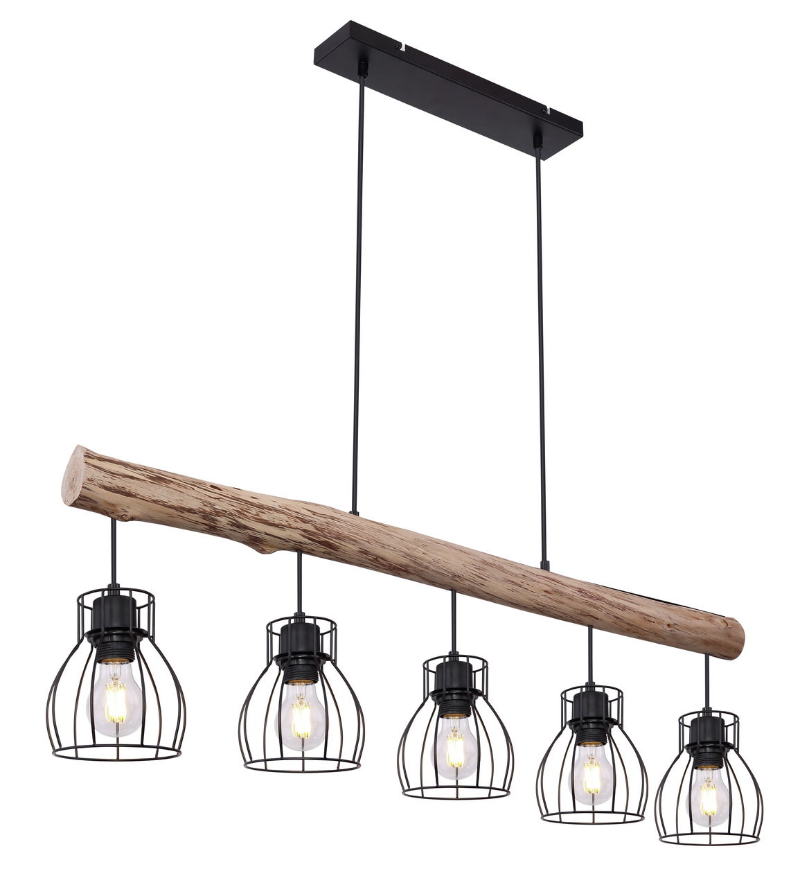 Globo Lighting Hängeleuchte Metall schwarz, 5