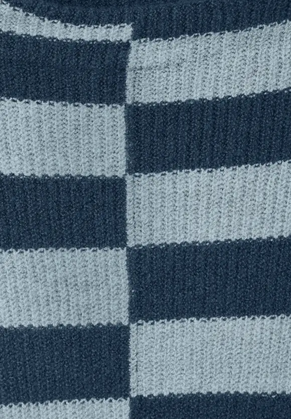 Pullover mit Streifenmuster - milky jade melange