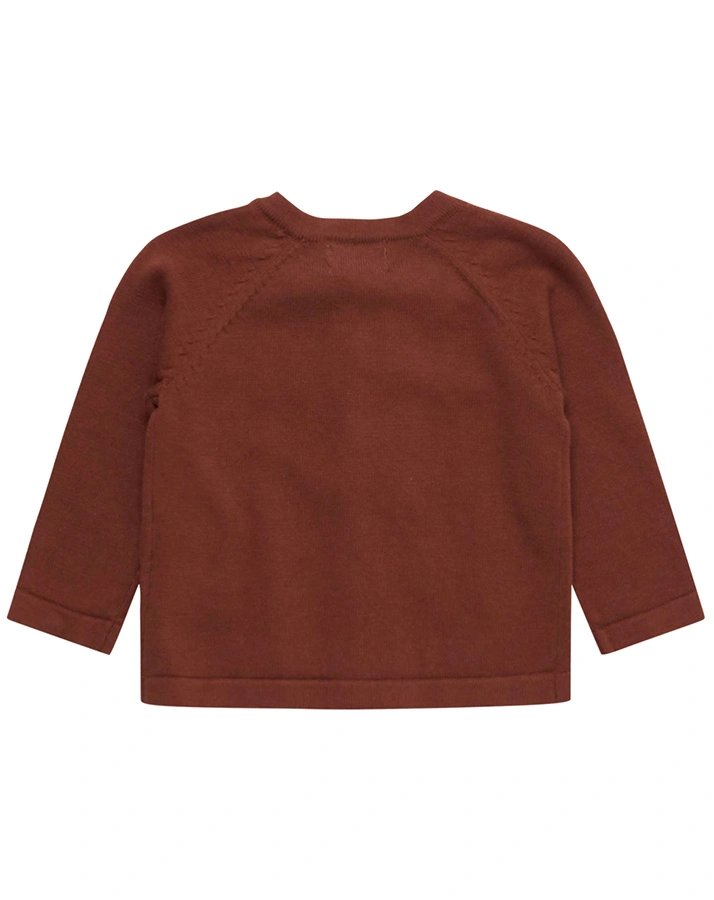 Strickjacke BASIC LIGHT KNIT BOY in cherry mahogany