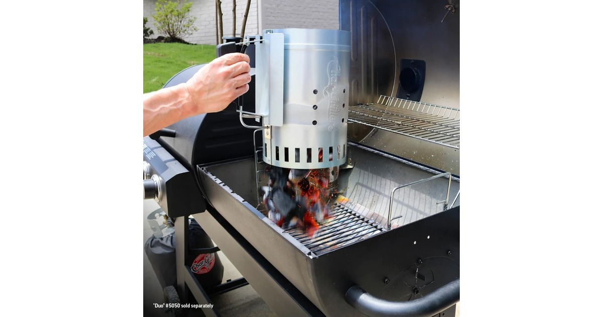 Char-GrillerCharcoal Chimney houtskoolstarter  (Zilver)