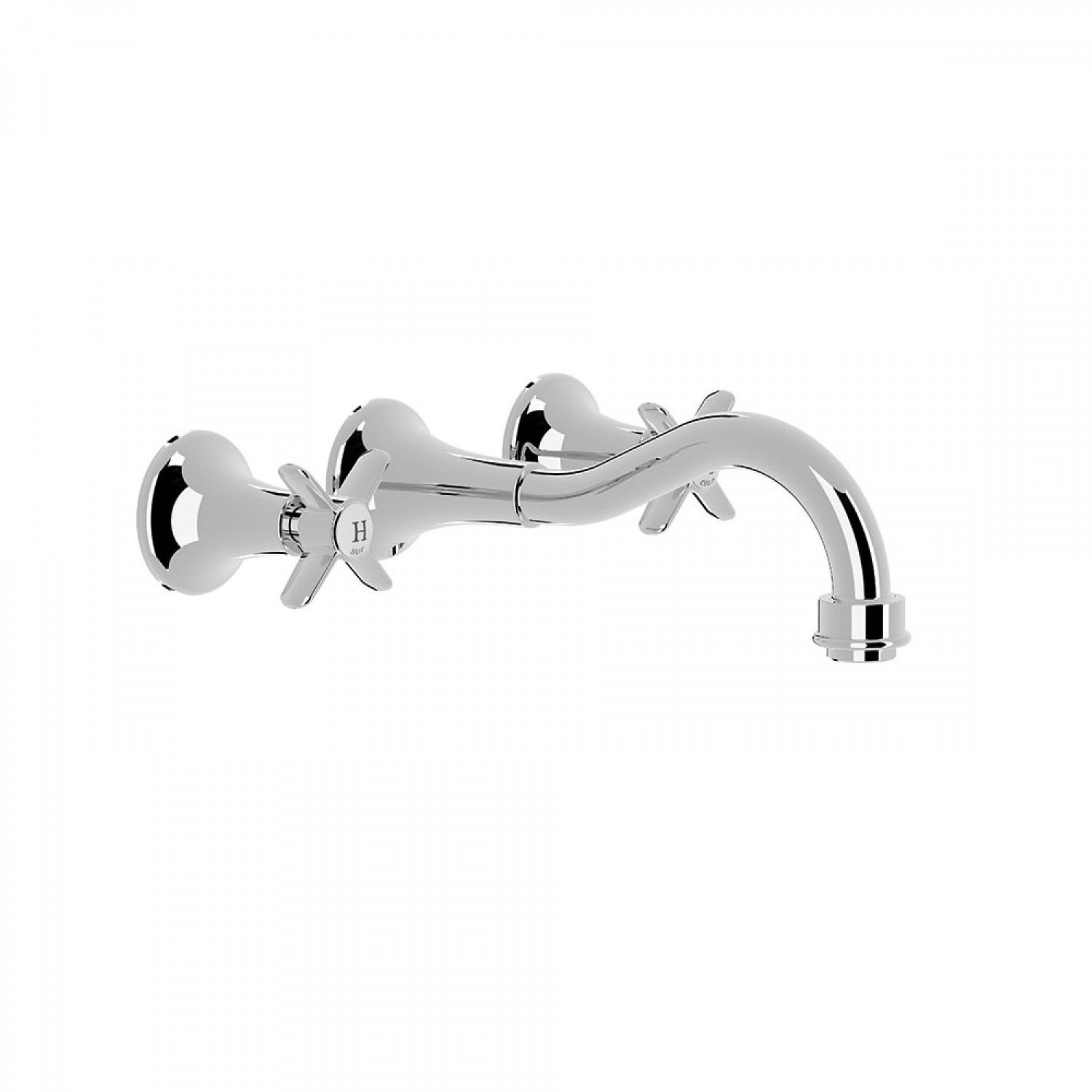 Tres Clasic inbouw wastafelkraan 21cm chroom
