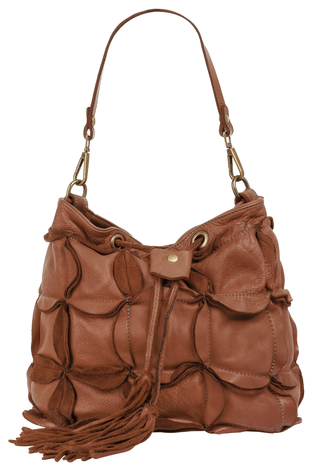 Samantha Look Henkeltasche echt Leder, Made in Italy
