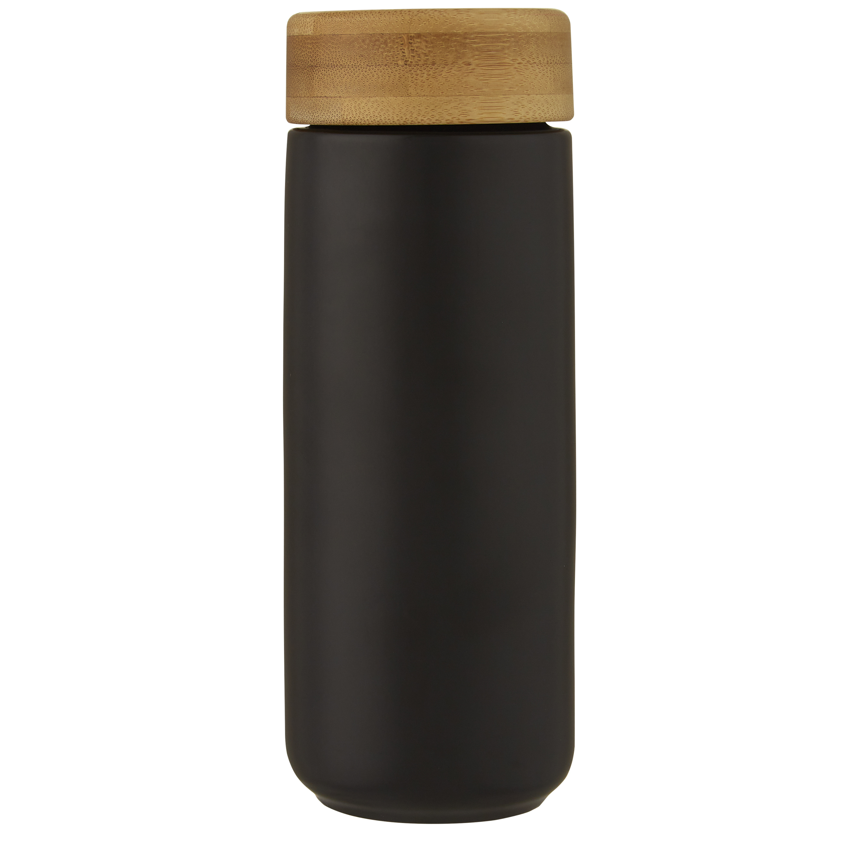 EgotierPro 100705 - Tasse Céramique Éco avec Couvercle Bambou 300 ml