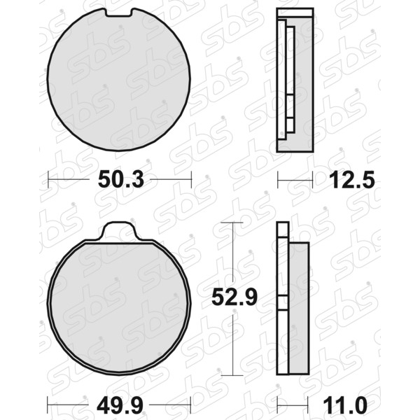 SBS - Plaquettes de frein 511 HF
