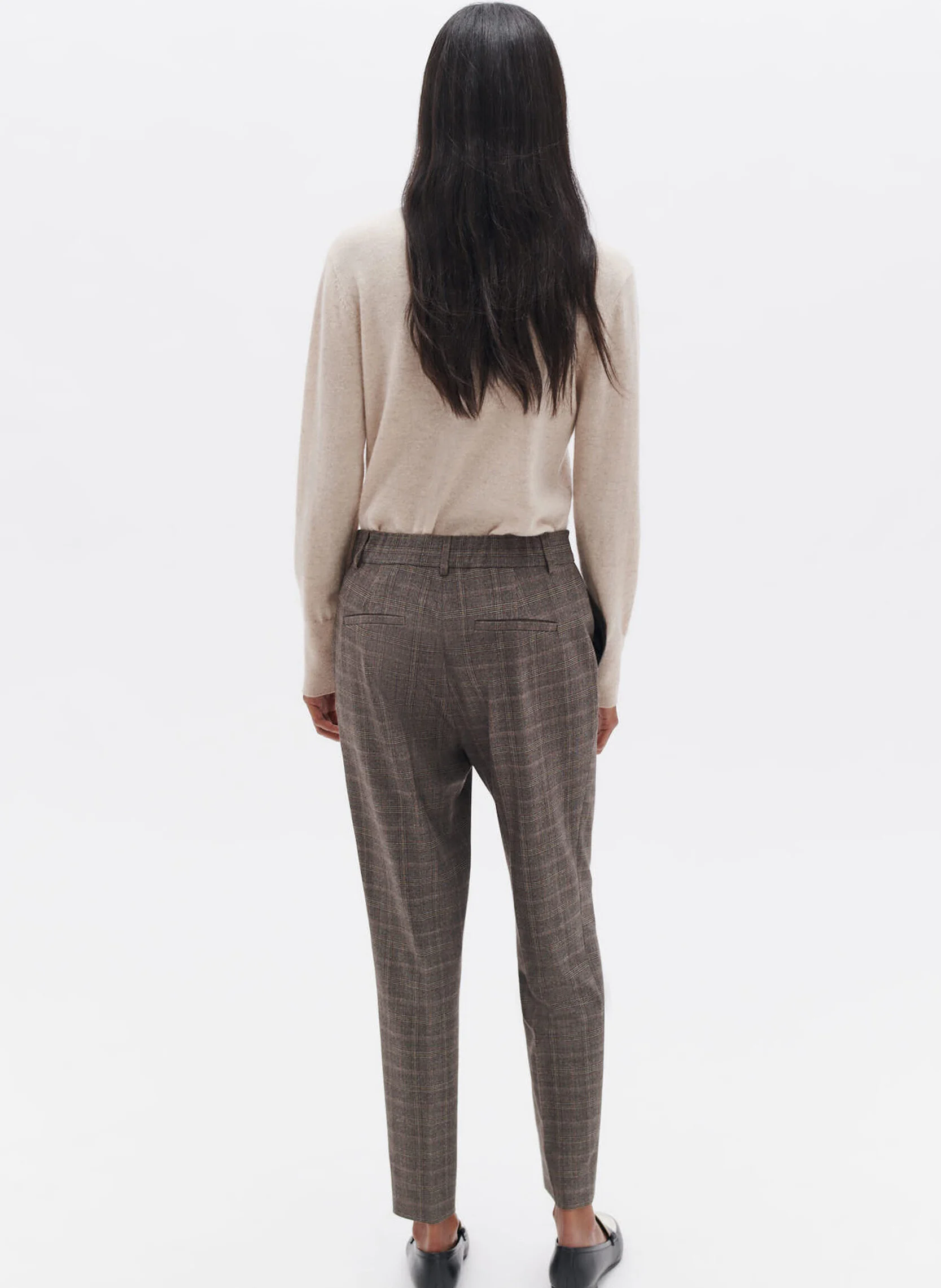 PSIDIKO3 - Pantalon cigarette | Marron