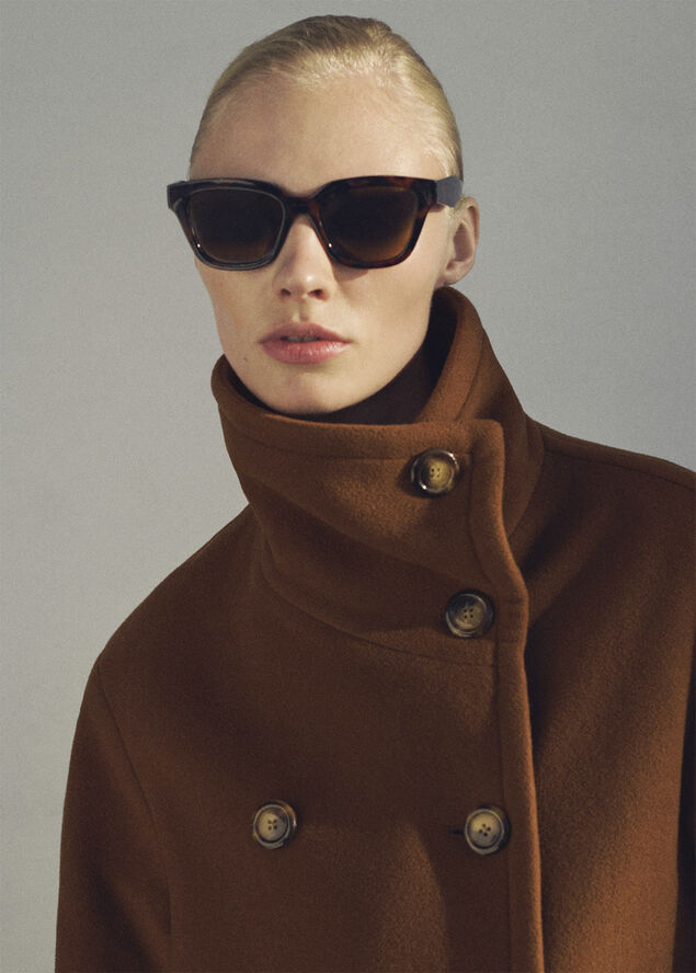 MANGO COAT. -- GONNA Brown