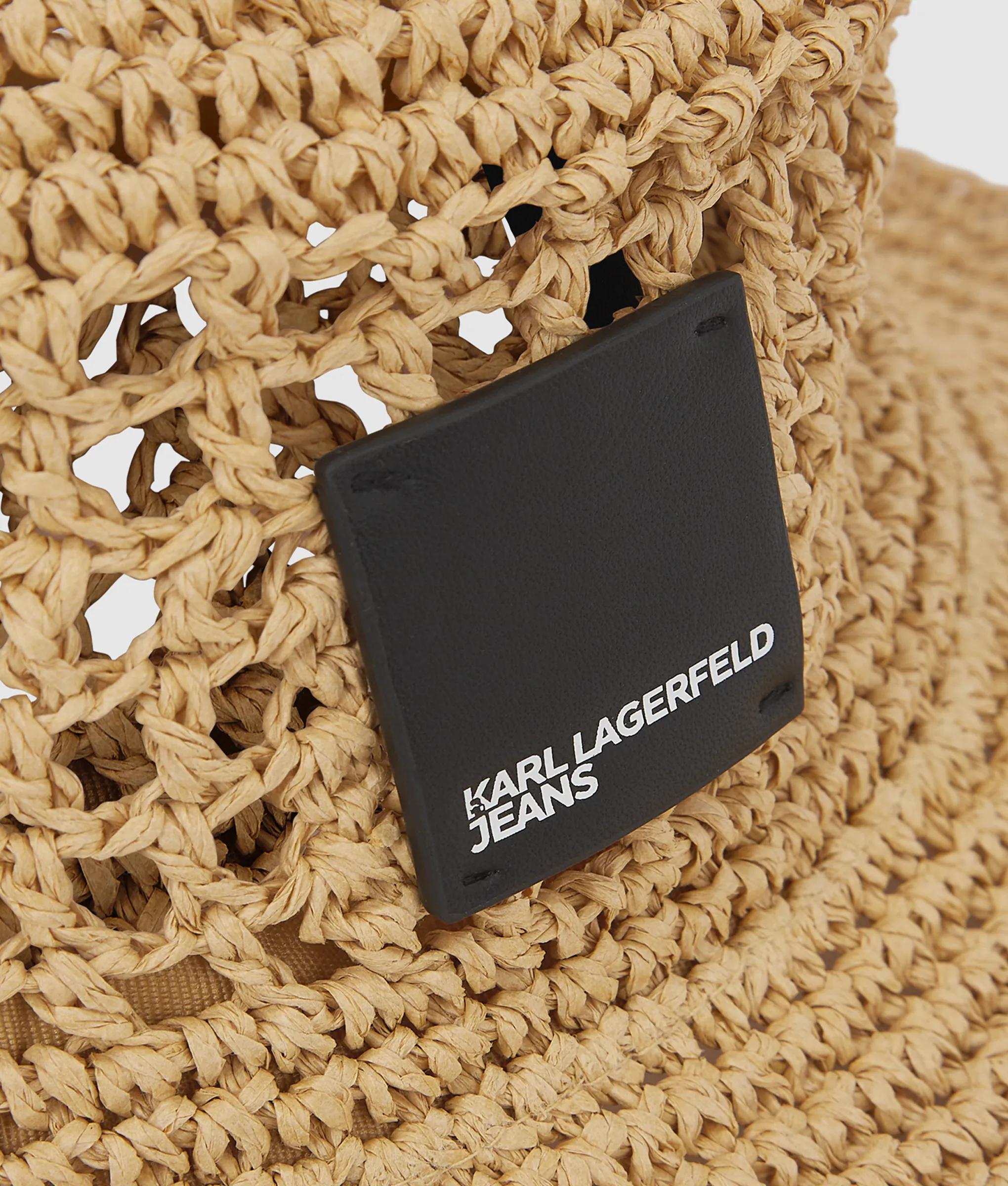 Boxlogo raffia vissershoedje